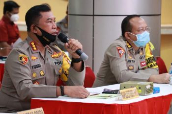 Polda Sulsel gelar rakor kesiapan penerapan PSBB di Makassar