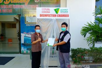 RSUD Batam dapat bantuan "disinfection chamber" dari Dompet Dhuafa
