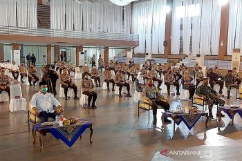 Polresta Banyumas simulasikan sispamkota penanganan COVID-19
