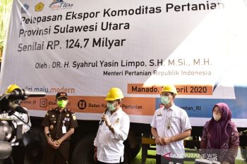 Mentan lepas ekspor komoditas pertanian Sulawesi Utara ke 11 negara
