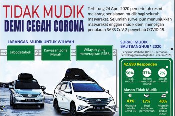 Tidak mudik demi cegah Corona