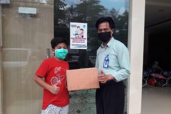 Rayakan ulang tahun, bocah 11 tahun asal Metro berikan bantuan APD