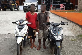 Polresta Jayapura tangkap dua pemuda penadah motor curian