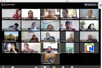 Kunjungan virtual peserta PKN-LAN  ke Desa Wisata Lerep Semarang