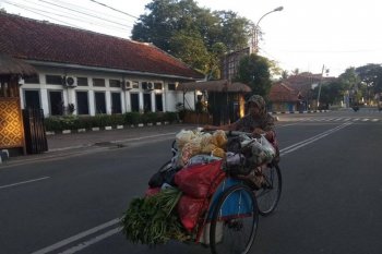 Begini cara pedagang sayur keliling di tengah pandemi, layani pembeli dari rumah ke rumah