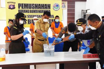 Barito Utara musnahkan sabu 10,25 gram