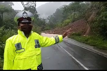 Hujan deras akibatkan tanah longsor di Liwa