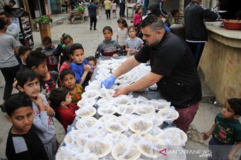Menjelang berbuka di Jalur Gaza
