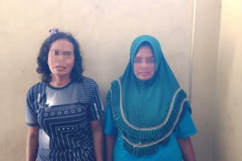 Sering mencuri pakaian, dua emak-emak diciduk