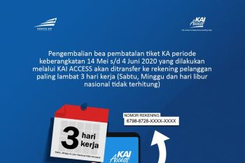 25 ribu lebih calon penumpang KA Lebaran belum batalkan tiket