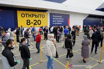Rusia catat rekor dengan 10.633 kasus baru COVID-19 dalam sehari