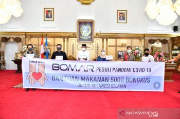 Lagi Gugus Tugas COVID-19 Sulsel terima bantuan bahan pokok