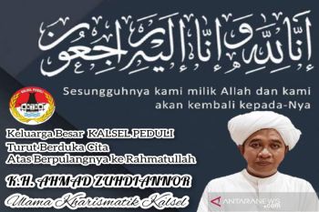 Komunitas Kalsel Peduli berduka cita atas wafatnya ulama kharismatik KH Achmad Zuhdiannor