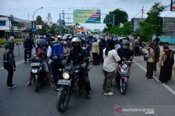 Hari pertama penerapan PSBB di Gowa