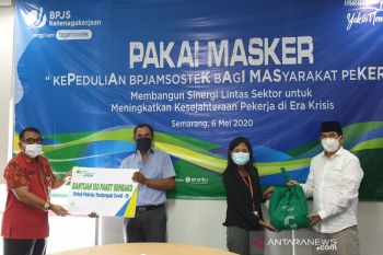 Pekerja dirumahkan dan di-PHK, BPJAMSOSTEK Semarang Majapahit bantu sembako