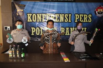 Polisi mengamankan belasan pelajar diduga akan tawuran di Bantul