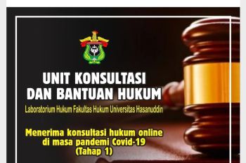 Unhas siapkan konsultasi dan bantuan hukum gratis selama pandemik COVID-19