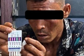 Tersangka pungli pengancam polisi "viral" positif narkoba