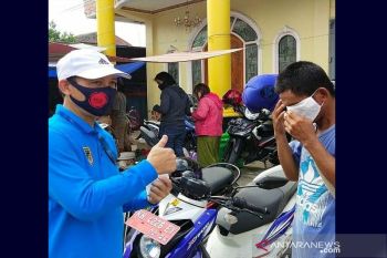 Gugus Tugas Barut bagikan masker sumbangan Pemprov Kalteng