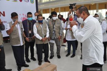 Bantuan Satgas Bencana BUMN Sumut PEDULI COVID-19