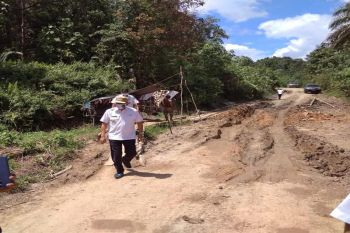 Nadalsyah tinjau perbaikan Jalan Negara Simpang Benangin