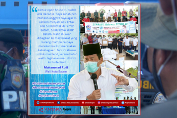 Pemkot Batam ganti kegiatan buka pintu Lebaran dengan pembagian nasi kotak