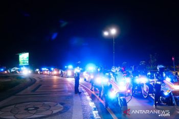 Polres Lombok Barat melakukan patroli skala besar