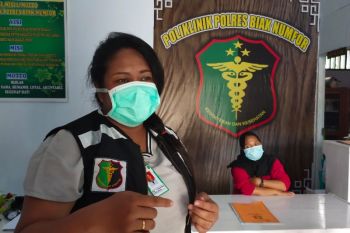 Tiga orang reaktif hasil rapid test Polres Biak Numfor