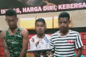 Tim Iknampu Polres Biak tangkap tiga pelaku pencurian di saat pandemi COVID-19