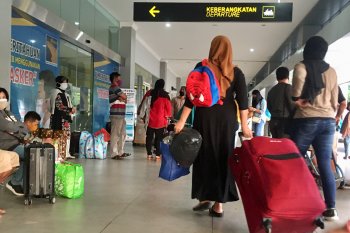 Penumpang mudik di Pelabuhan Sekupang, Batam