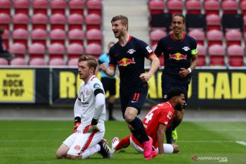 Werner ukir trigol saat Leipzig menghancurkan Mainz