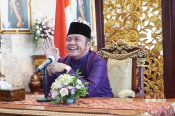 Herman Deru menyapa masyarakat Sumsel dan silaturahim bersama pejabat secara virtual