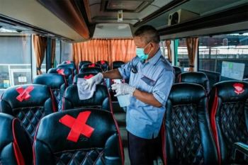 Bisnis bergulir, bus disewakan sesuai protokol kesehatan