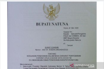 Natuna perpanjang belajar dari rumah hingga 13 Juni