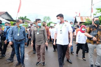 Menteri Pertanian  tinjau program P2L di Kabupaten Gowa