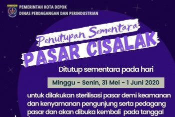 Empat pedagang positif COVID-19, Pasar Cisalak ditutup sementara