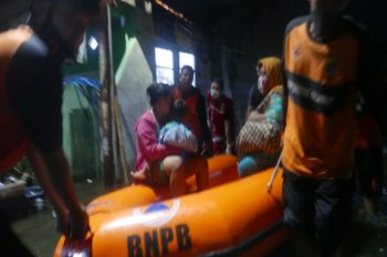 Rumah tergenang rob, ratusan warga Kota Pekalongan mengungsi