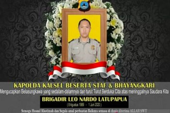 Kapolri naikkan pangkat anggota polisi tewas di Kalsel