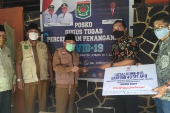 Satgas BUMN berikan bantuan APD kepada Lombok Utara