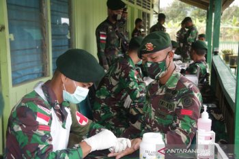 448 prajurit perbatasan jalani tes cepat COVID-19