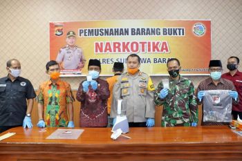 Polres Sumbawa Barat ungkap 12 kasus narkoba dengan 18 tersangka