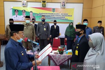 Bupati Inhil lantik 210 Kepala Sekolah dan Pengawas Sekolah secara virtual