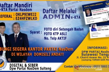NasDem  rekrut 400 warga Parigi Moutong jelang pilkada