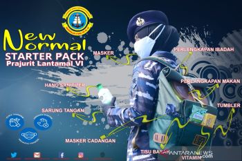 Lantamal VI Makassar sosialisasikan normal baru melalui spanduk SP di sosmed