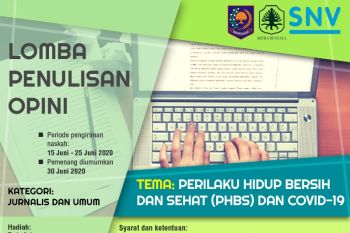 Mitra Bentala-SNV gelar lomba opini terkait COVID-19 dan PHBS