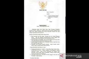 Bupati Natuna keluarkan surat edaran terkait normal baru