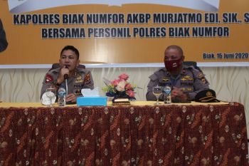 Kapolres Biak: Fokus Polri penanganan pandemi COVID-19