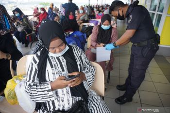 135 pekerja migran dari Malaysia  dipulangkan ke Tanjungbalai