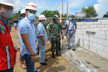 Danrem 173/PVB tinjau pembangunan rumah sakit rujukan COVID-19 di BIak