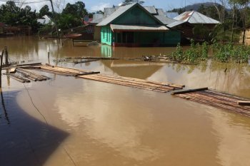 Mulai surut banjir di Konawe Utara